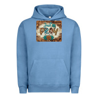 Pigment Pebble Blue just pray mousepad Urban Hoodie - BarkalooDesign