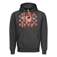Charcoal Heather Be My Valentines Zipper Hoodie - CowhideDigitalArt