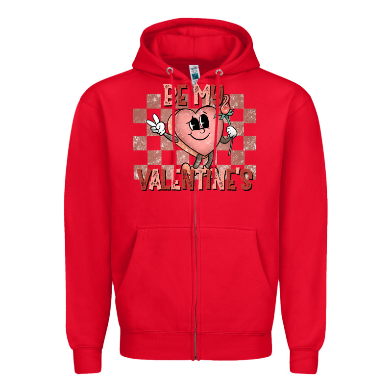 Be My Valentines Zipper Hoodie by CowhideDigitalArt | Teevron