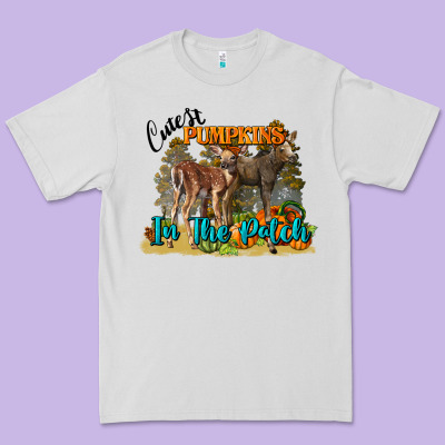 Fall Cutest Pumpkin In The Patch Deer Premium Tee Designed By Lillyallendesigns