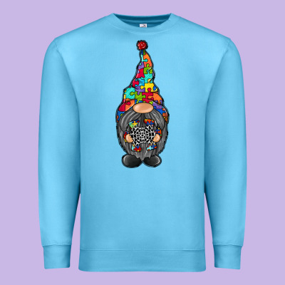 Gnome Autism Premium Sweatshirt Designed By Racoondesign