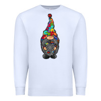 White gnome autism Premium Sweatshirt - RacoonDesign