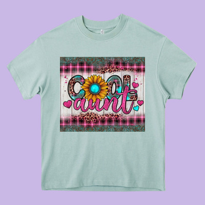 Cool Aunt Heavy Core Tee Designed By Jahusdesignshop