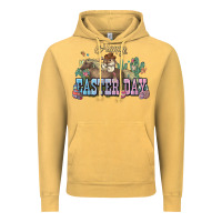 Vintage Mustard Happy Easter Day rodeo Vintage Hoodie - HowdyJamesFarm