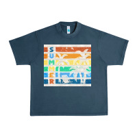 Midnight Navy retro summer Urban Heavy Tee - TumblerDesignByShophia