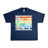Navy retro summer Urban Heavy Tee - TumblerDesignByShophia