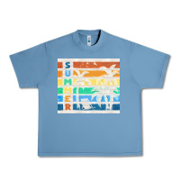 Pebble Blue retro summer Urban Heavy Tee - TumblerDesignByShophia