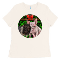 Bone christmas pig Ladies Tee - LillyAllenDesigns