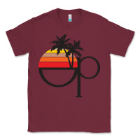 Burgundy ocean pacific Classic Tee - lanVoArt