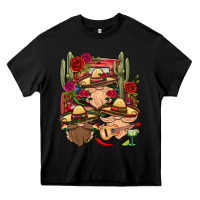 Black Mexican Gnomies Truck Heavy Core Tee - BundleAndBundleShop