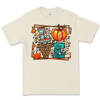 Bone Fall Autumn Leopard Love Pumpkin Premium Tee - LillyAllenDesigns