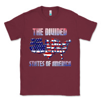 The Divided States Of America Political Humor Usa Map T Shirt Classic Tee | Teevron