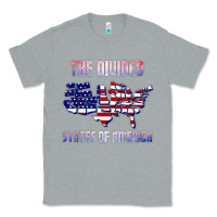 Heather Grey the divided states of america political humor usa map t shirt Classic Tee - lanVoArt
