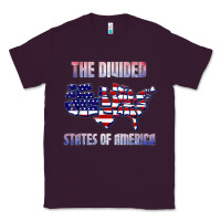 Plum the divided states of america political humor usa map t shirt Classic Tee - lanVoArt
