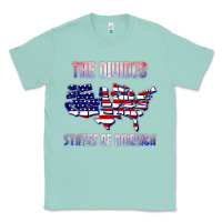 Seafoam the divided states of america political humor usa map t shirt Classic Tee - lanVoArt