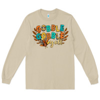 Mushroom gobble gobble yall Long Sleeve Tee - CowGirlArtShop
