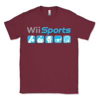 Burgundy wii sports essential Classic Tee - lanVoArt