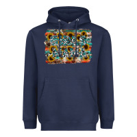 Navy girls mama Heavyweight Hoodie - RacoonDesign