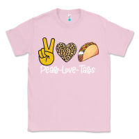 Bubblegum Pink Peace Love Tacos Classic Tee - Bettercallsaul
