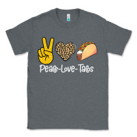 Charcoal Heather Peace Love Tacos Classic Tee - Bettercallsaul