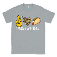 Heather Grey Peace Love Tacos Classic Tee - Bettercallsaul