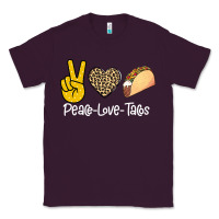 Plum Peace Love Tacos Classic Tee - Bettercallsaul