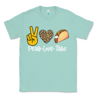 Seafoam Peace Love Tacos Classic Tee - Bettercallsaul