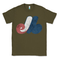Army Green montreal expos Classic Tee - lanVoArt