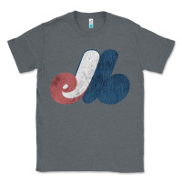 Charcoal Heather montreal expos Classic Tee - lanVoArt
