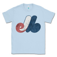 Dusty Blue montreal expos Classic Tee - lanVoArt