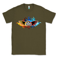 Army Green se bikes bmx bicycle on fire sport blue red Classic Tee - lanVoArt