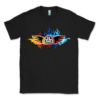 Black se bikes bmx bicycle on fire sport blue red Classic Tee - lanVoArt
