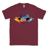 Burgundy se bikes bmx bicycle on fire sport blue red Classic Tee - lanVoArt