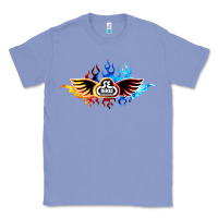 Colony Blue se bikes bmx bicycle on fire sport blue red Classic Tee - lanVoArt