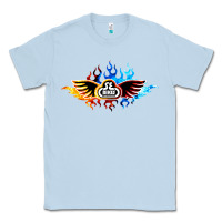 Dusty Blue se bikes bmx bicycle on fire sport blue red Classic Tee - lanVoArt
