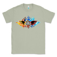 Matcha se bikes bmx bicycle on fire sport blue red Classic Tee - lanVoArt