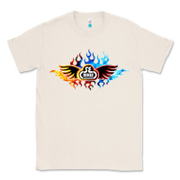 Natural se bikes bmx bicycle on fire sport blue red Classic Tee - lanVoArt