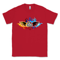 Red se bikes bmx bicycle on fire sport blue red Classic Tee - lanVoArt