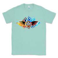 Seafoam se bikes bmx bicycle on fire sport blue red Classic Tee - lanVoArt