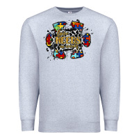 Heather Grey love needs no words 2 Premium Sweatshirt - RacoonDesign