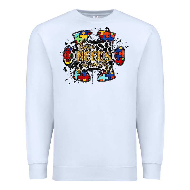 Love Needs No Words 2 Premium Sweatshirt by RacoonDesign | Teevron