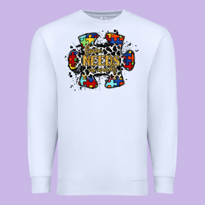 Love Needs No Words 2 Premium Sweatshirt Designed By Racoondesign