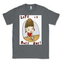 Charcoal Heather life is only one Classic Tee - lanVoArt