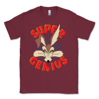 Burgundy coyote super genius  1 Classic Tee - lanVoArt