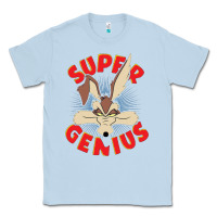 Dusty Blue coyote super genius  1 Classic Tee - lanVoArt