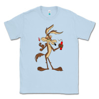 Dusty Blue danger coyote's hole Classic Tee - lanVoArt