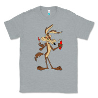 Heather Grey danger coyote's hole Classic Tee - lanVoArt