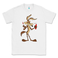 White danger coyote's hole Classic Tee - lanVoArt