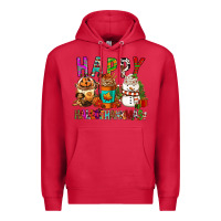 Cardinal Happy hallothankmas coffee cups Premium Hoodie - FaDigitalArtStudio