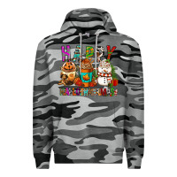 Slate Camo Happy hallothankmas coffee cups Premium Hoodie - FaDigitalArtStudio